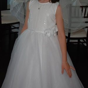 Communion Dress with Veil